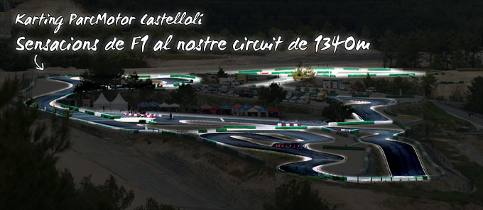 Karting ParcMotor replica de la curva sacacorxos