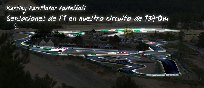 Karting ParcMotor replica de la curva sacacorchos