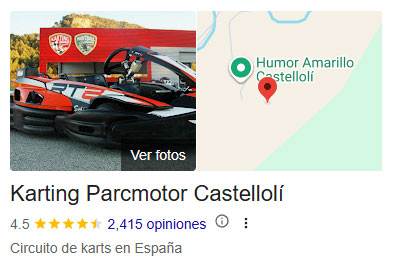 Opiniones reseñas de Karting Castelloli