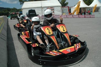 Karts para padres e hijos