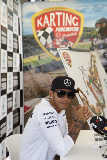 Lewis Hamilton en Karting Castellolí