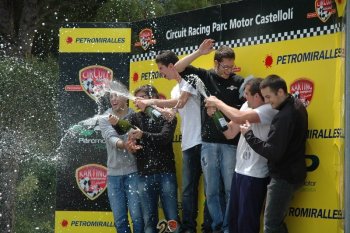 Ceremonia podio Karting